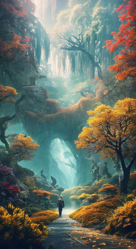 Aesthetic Nature Fantasy Wallpaper