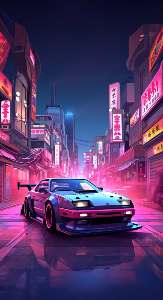 Cool Neon Sports Car Wallpaper