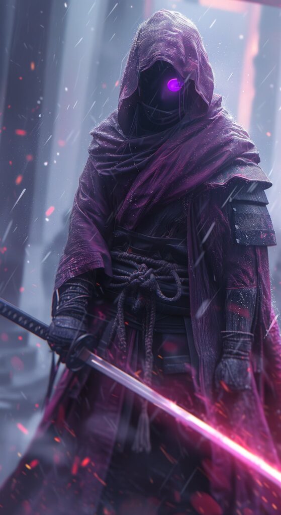 Cool Ninja With Sword Wallpaper