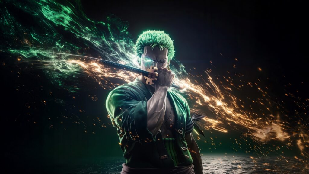 Cool Zoro One Piece Desktop Walpaper