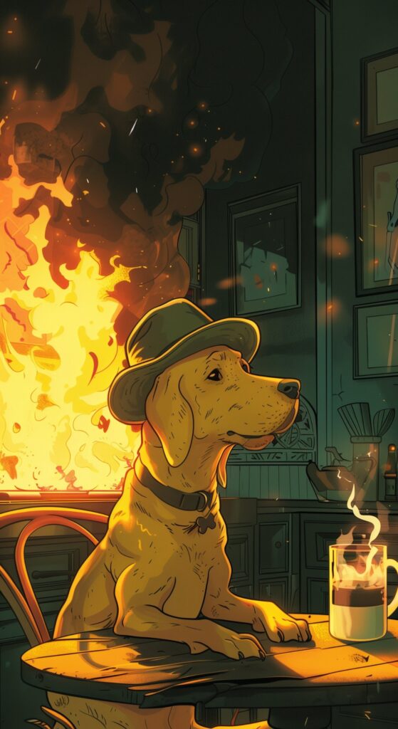 Dog Cartoon Animtated Wallpaper