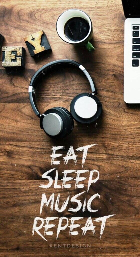 Eat Sleep Music Repeat Wallpaper