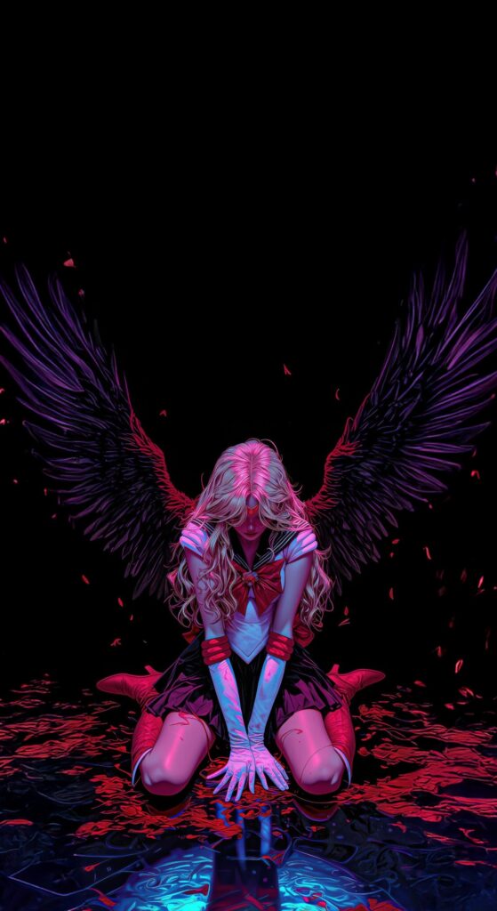 Fallen Angel Ai Generated Wallpaper