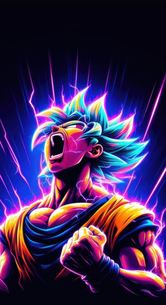 Goku AMOLED Angry Wallpaper