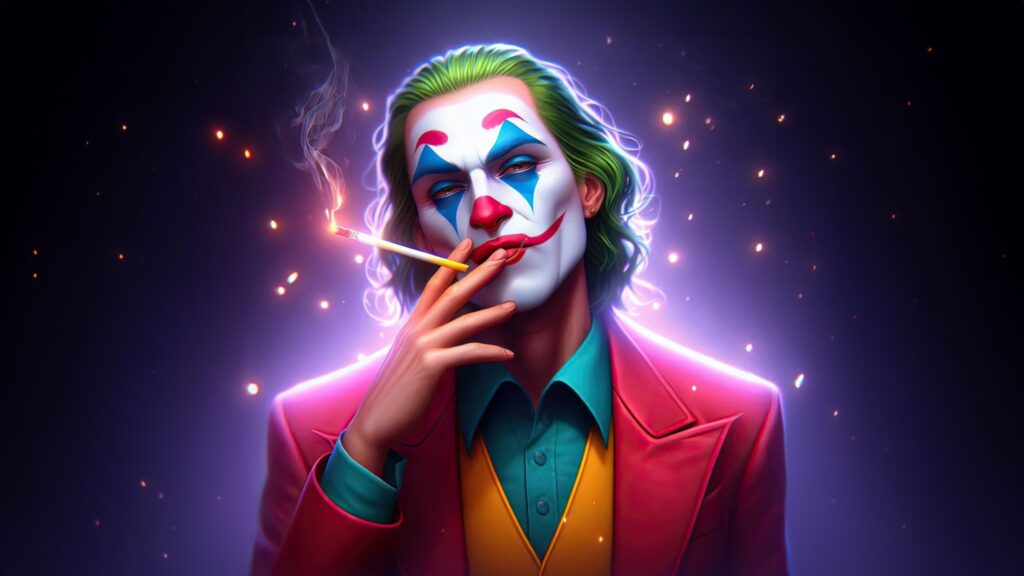 Joker Smoking Wallpaper