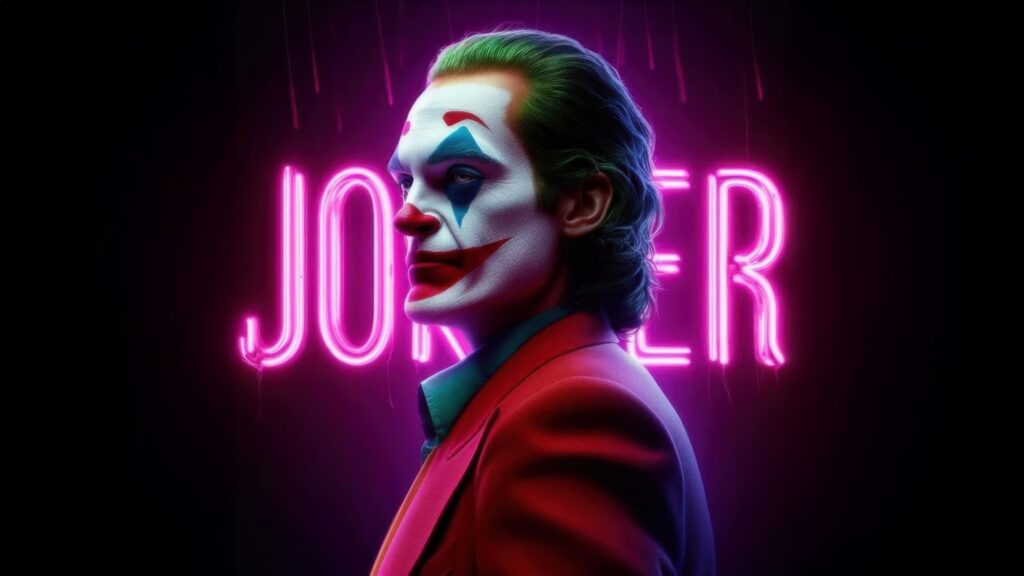 Neon Joker PC Wallpaper