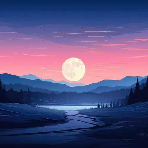 landscape in evening profile picture