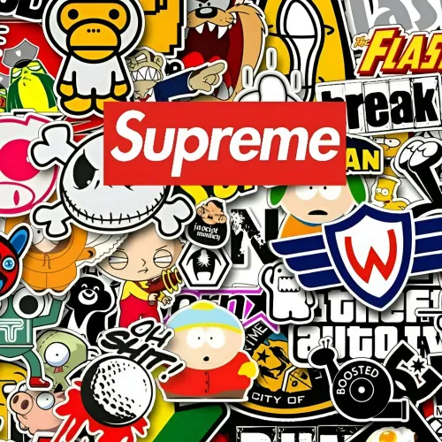 supreme logo profile pic