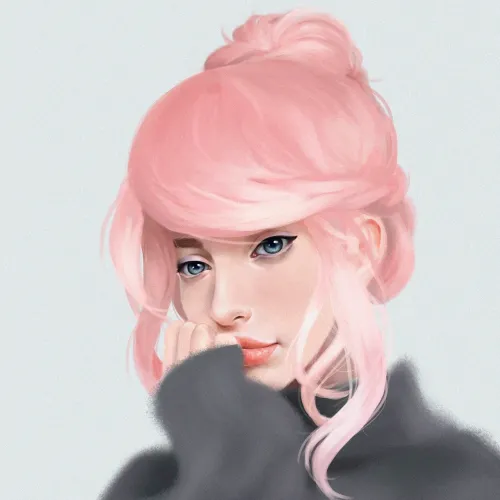 thumb for Beautiful Woman With Pink Hair Profile Picture