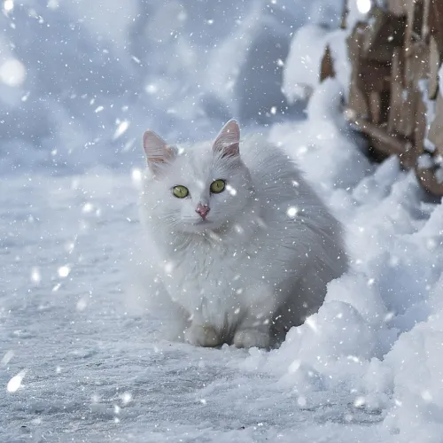 cat snow dp