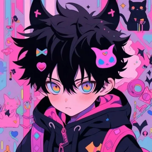 thumb for Cute Pink Aesthetic Anime Kid Pfp
