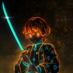 neon zenitsu pfp