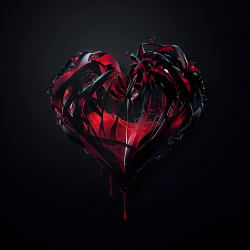 black heart pfp