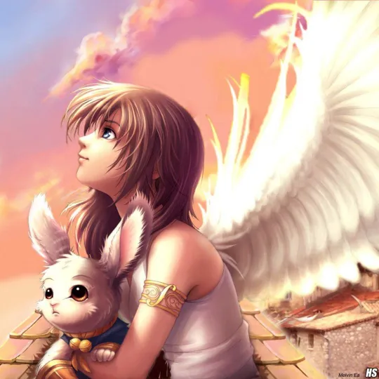 angel anime girl pfp