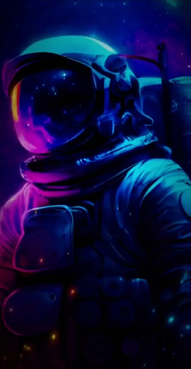 thumb for Mobile Astronaut Neon Planet