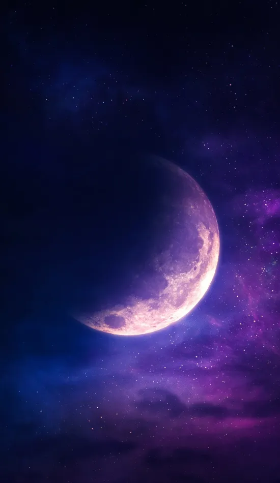 neon moon wallpaper