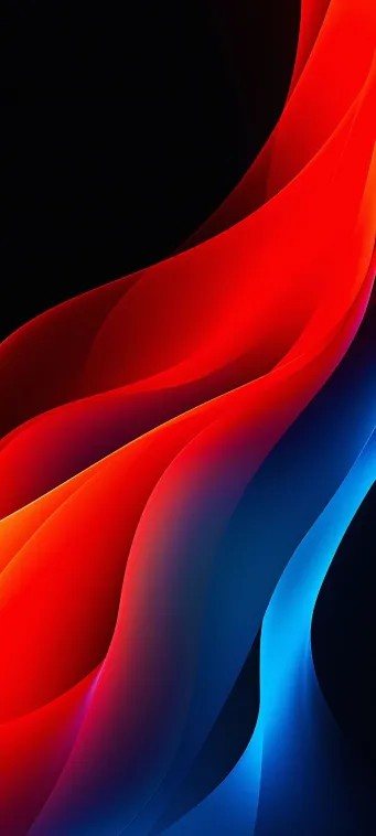 red and blue waves wallpaper
