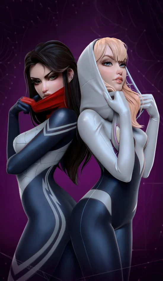 thumb for Silk And Gwen Spider Girl Wallpaper