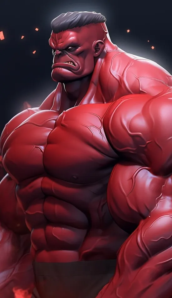 thumb for Red Hulk Iphone Xs Wallpaper