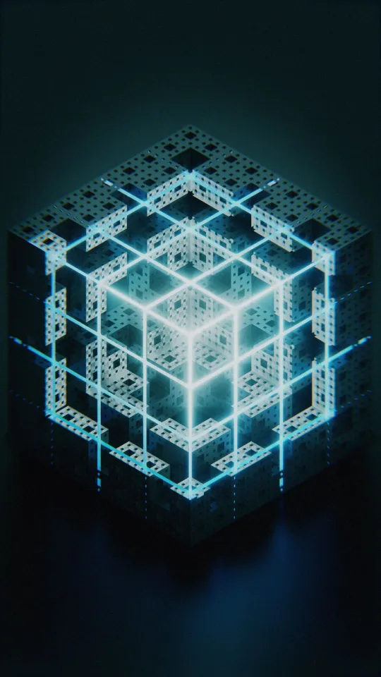 cube structure glwow 3d wallpaper