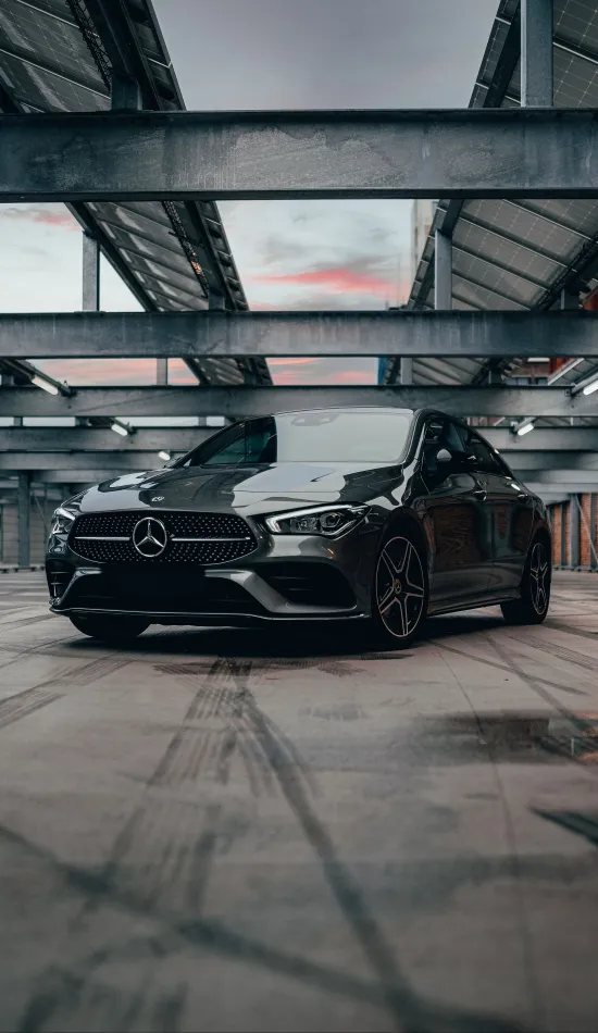 mercedes cla mercedes car gray wallpaper