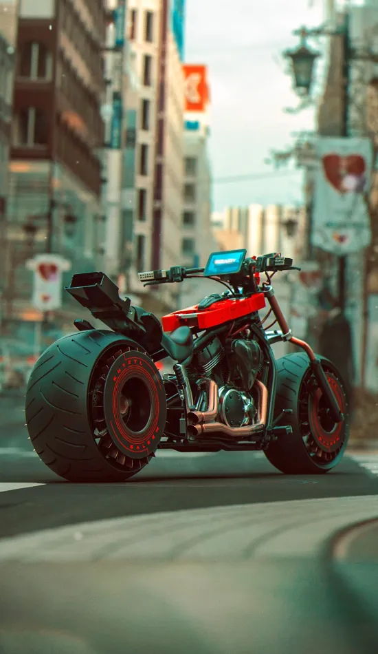 bike cyberpunk wallpaper