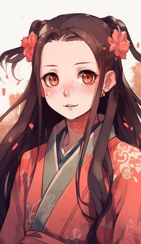 thumb for Cute Nezuko Kamado Wallpaper