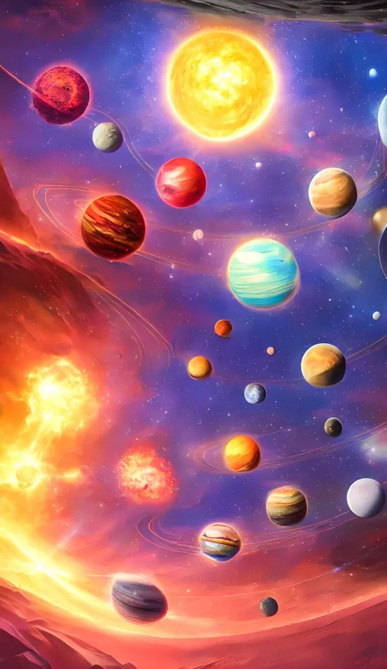 solar planets wallpaper