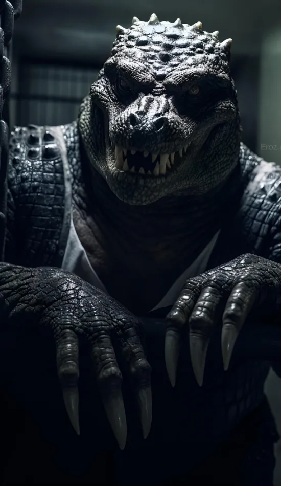 killer croc ai generated wallpaper