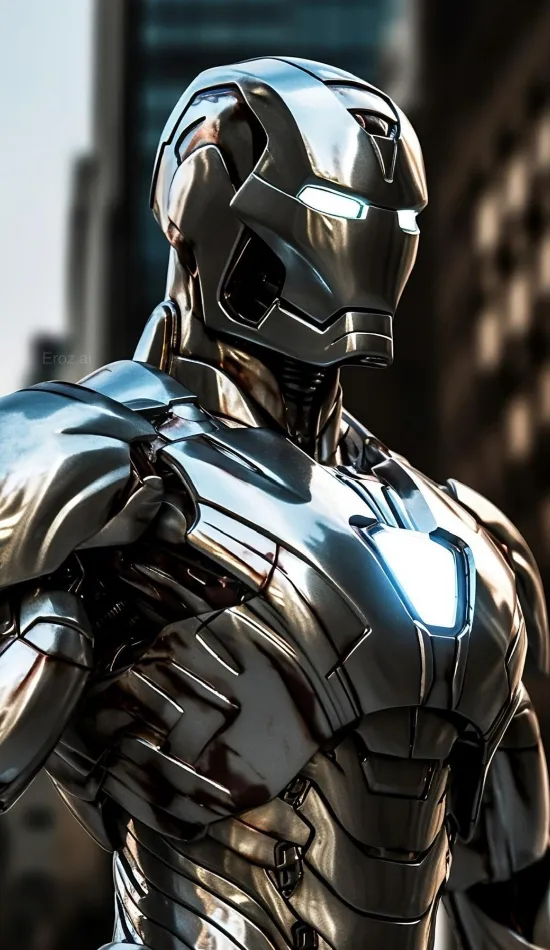 thumb for Silver Dress Ironman Iphone Xs Wallpaper