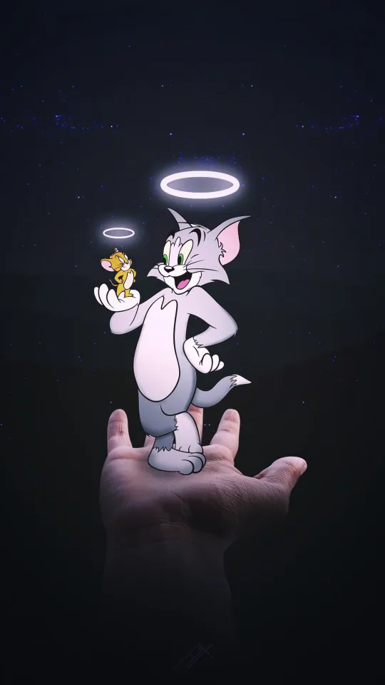 thumb for Tom And Jerry Black Dark Amoled Wallpaper