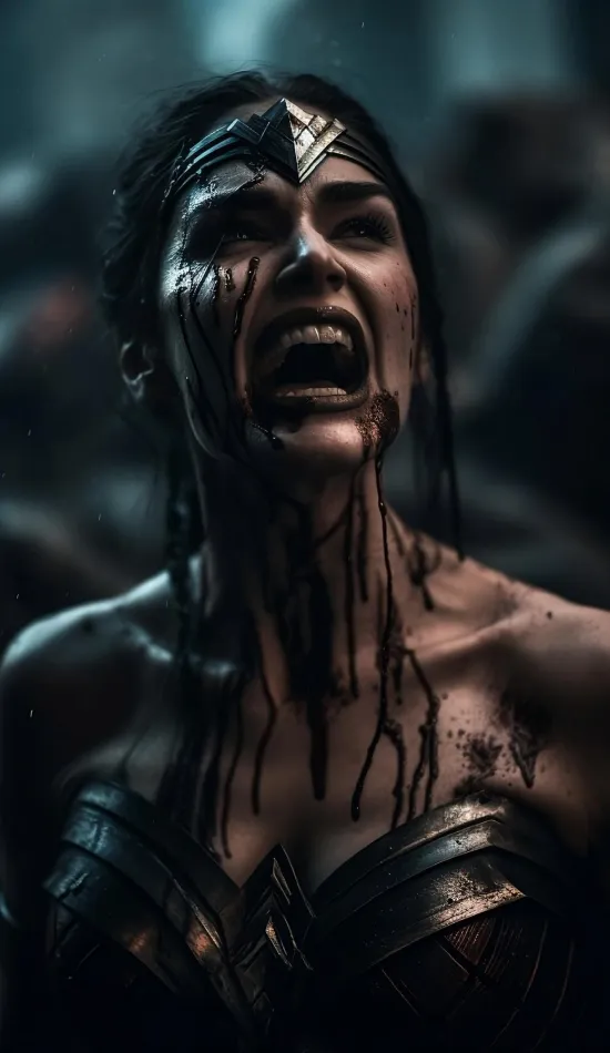 thumb for Zombie Wonder Woman Iphone Xs Wallpaper