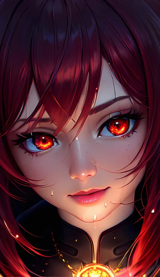 thumb for Red Eye Anime Girl Wallpaper