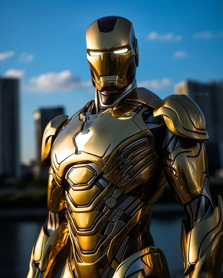 gold dress ironman hd wallpaper