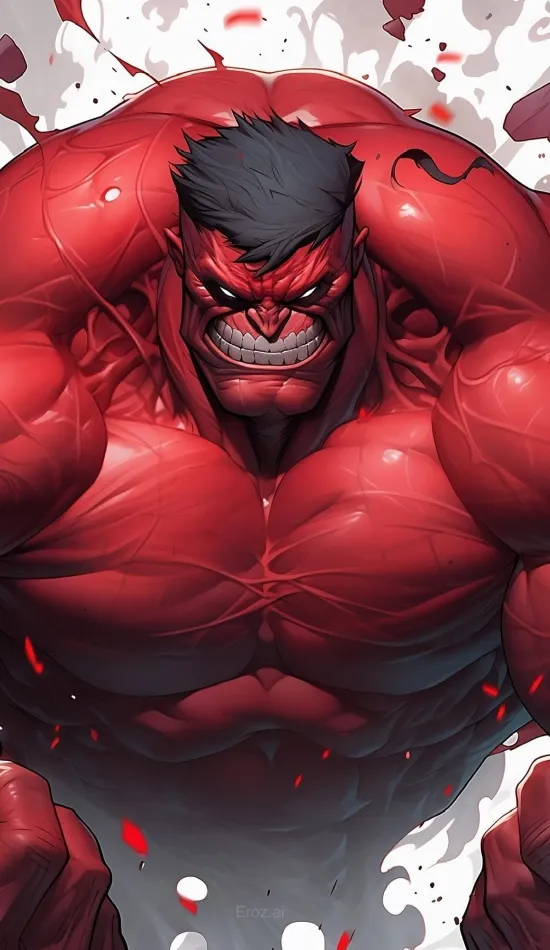 red hulk 4k wallpaper