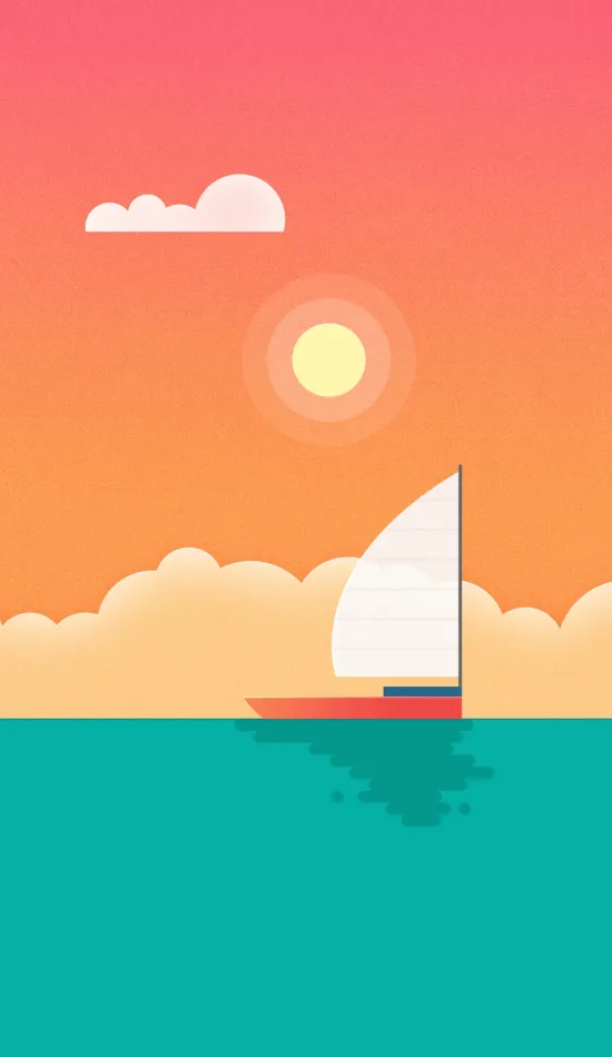 boat sunset wallpaper