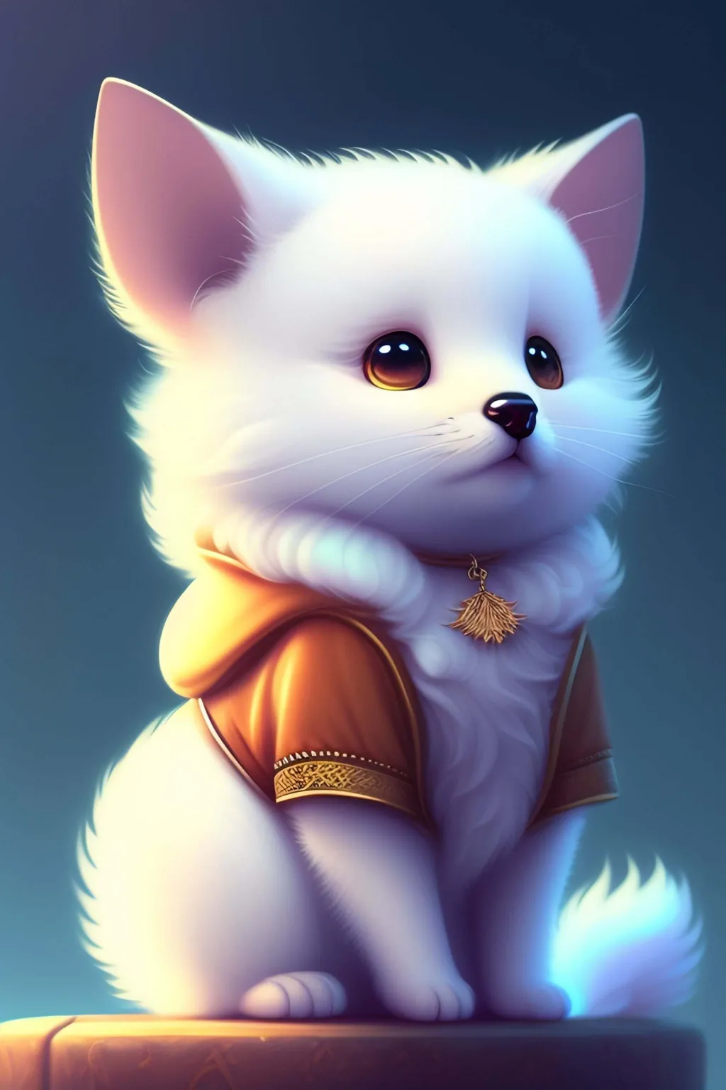 cute dog ai generated wallpaper