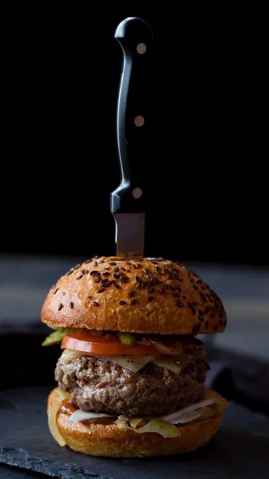 thumb for Burger Meat Knife Wallpaper