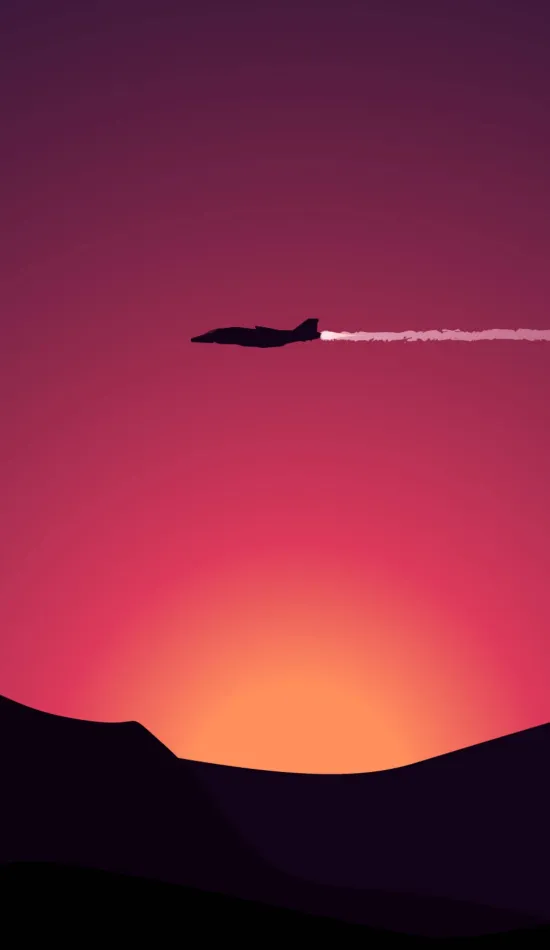 thumb for Aircraft Red Sky Wallpaper