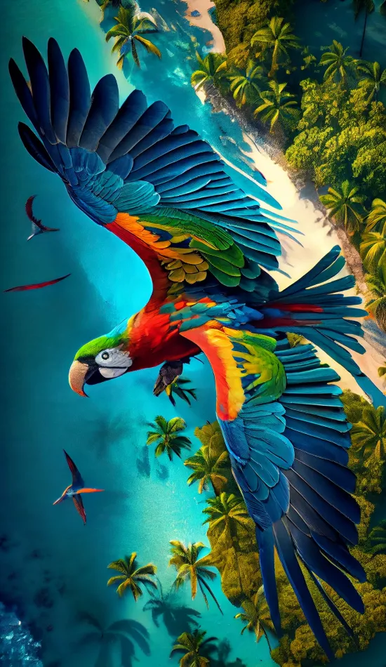 thumb for Colorful Parrot Wallpaper