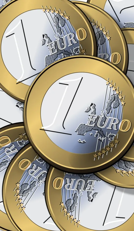one euro coin clipart walpaper