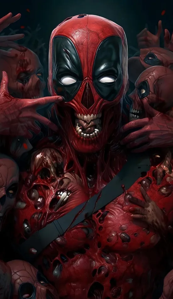 thumb for Zombie Deadpool Cool Wallpaper