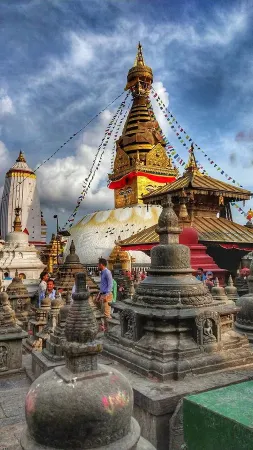 boudhanath stupa mini stone wallpaper