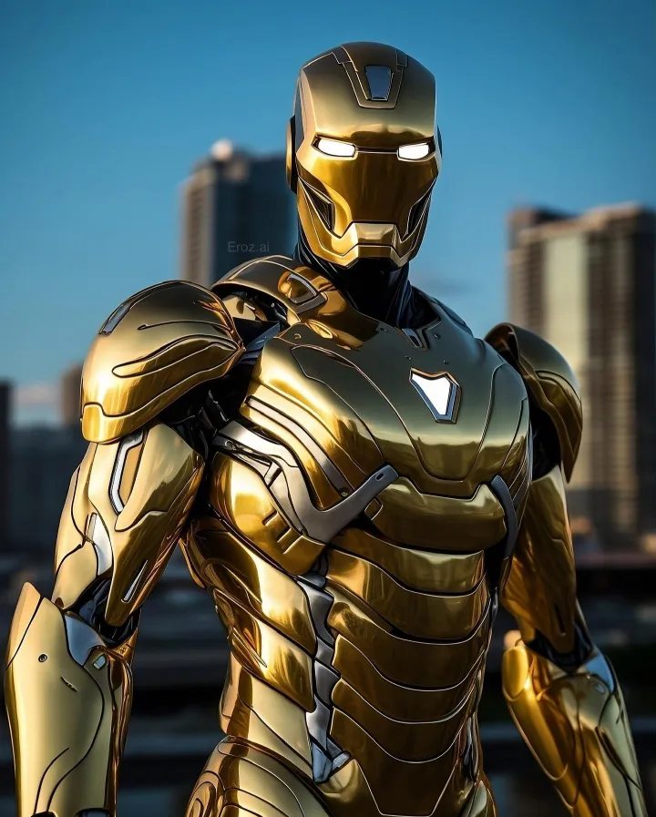 thumb for Gold Dress Ironman Esthetic Wallpaper