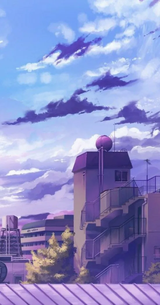 anime city 4k wallpaper