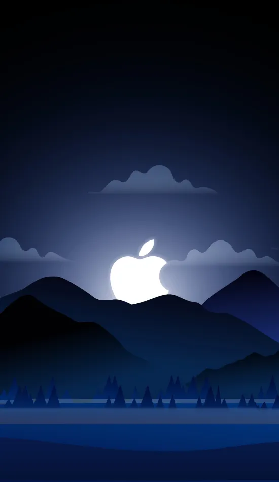 iphone logo landscape wallpaper