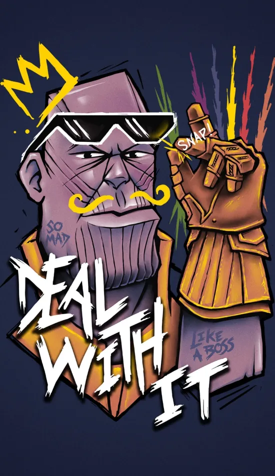 thumb for Thanos Finger Snap Art Wallpaper