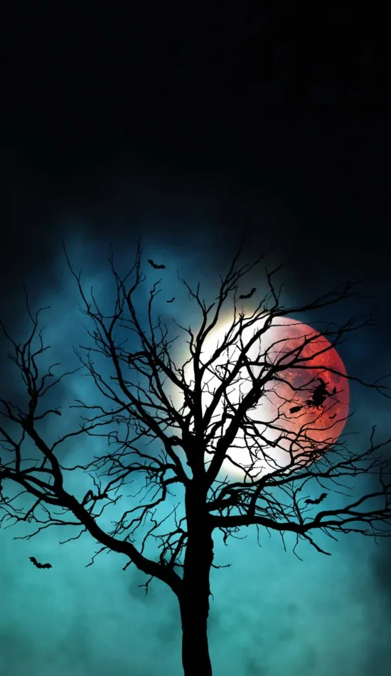 scary moon wallpaper