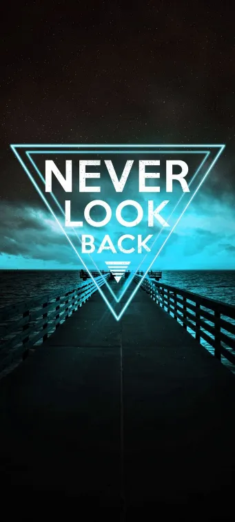 never look back wallpaper iphone xr