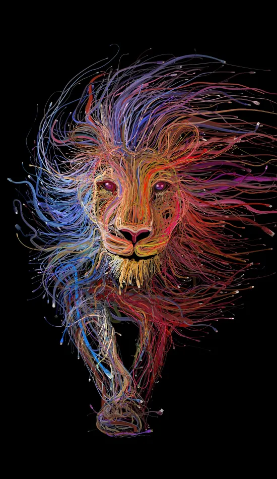 thumb for Lion Art Wallpaper